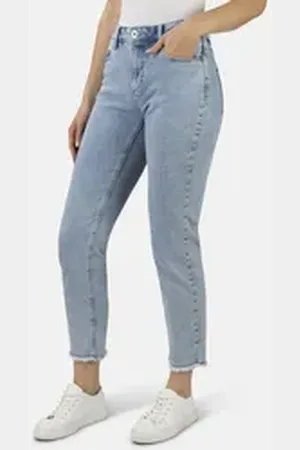 Stooker Women 5-Pocket-Jeans Zermatt Fashion Straight Fit Straight Fit Casual Acid Wash Denim Jeans für Damen blau 44