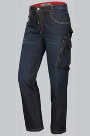 BP. Arbeitshose Worker-Jeans, Arbeitsjeans 1990 blau 32/34