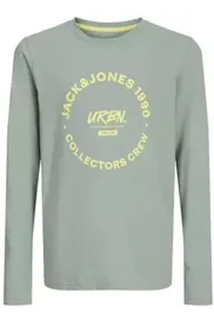JACK & JONES Langarmshirt JJSIMON TEE LS CREW NECK MNI blau 110