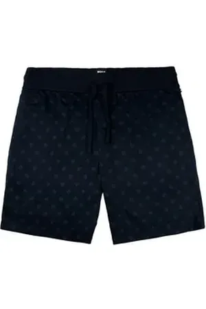 HUGO BOSS Pyjamahose Relax Short CW mit Logo-All-Over-Print M