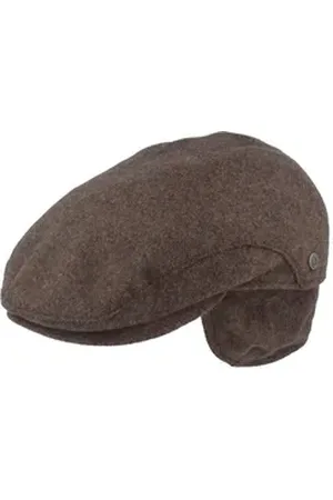 Bugatti Schiebermütze einfarbig mit Ohrenschutz und Windstopper braun 64
