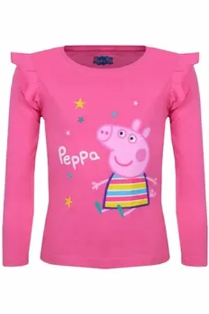 Peppa Pig Langarmshirt Peppa Wutz für Mädchen rosa 116