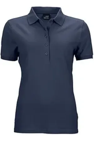 James & Nicholson Poloshirt Damen Elastic Polo Piqué / Taillierter Schnitt L