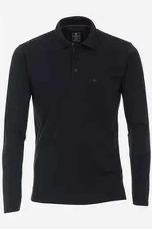 Redmond Langarm-Poloshirt 912111 schwarz XXL