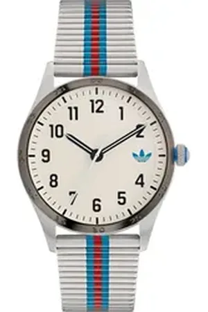 adidas Originals Quarzuhr CODE FOUR AOSY235312I, Armbanduhr, Damenuhr, Herrenuhr, unisex, analog, Edelstahlarmband silberfarben