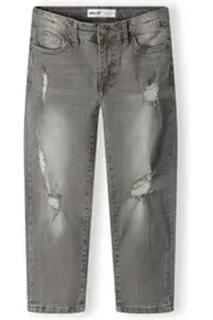 Minoti Straight-Jeans Hosen mit Waschungseffekt (2y-14y) grau 158-164cm