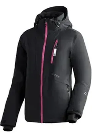 Maier Sports Skijacke Straja Damen Winterjacke, wind/wasserdicht, 3 RV-Taschen und Kapuze schwarz 44