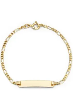 Amor Armband Identarmband für Kinder, Unisex, Gold 375 (Identarmband, 1-tlg) goldfarben