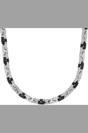 QS by s.Oliver Edelstahlkette Collier für Herren, Edelstahl (Collier, 1-tlg., Collier) schwarz