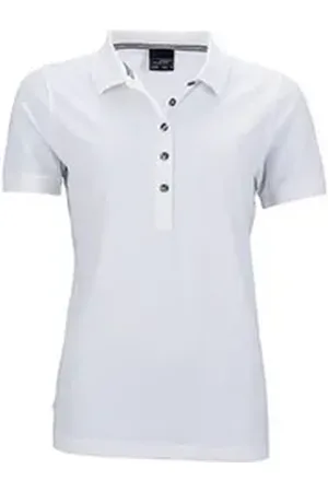 James & Nicholson Poloshirt Damen Pima Polo / feine Piqué-Qualität L