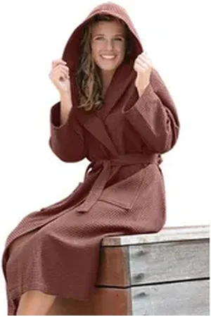 AR Bademantel Robezz® Waffle Bathrobe With Hood Bademantel Mit Kapuze 4XL