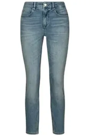 HUGO BOSS ORANGE Skinny-fit-Jeans Jackie Mid Rise Mid Waist, mittlere Leibhöhe Premium Denim Jeans ( ORANGE DENIM) im Vintage Look, Logo blau 28