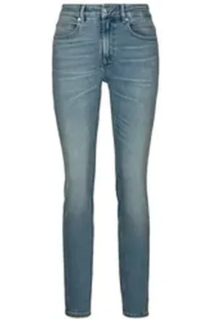 HUGO BOSS ORANGE Skinny-fit-Jeans Jackie Mid Rise Mid Waist, mittlere Leibhöhe Premium Denim Jeans ( ORANGE DENIM) im Vintage Look, Logo blau 32