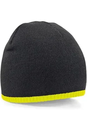 Beechfield ® Bommelmütze Two-Tone Pull-On Beanie Wintermütze