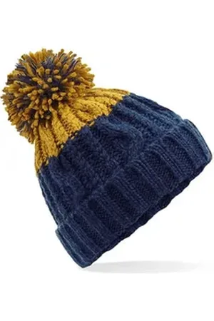 Beechfield ® Bommelmütze Apres Beanie - Luxus Bommel