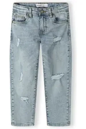 Minoti Straight-Jeans Hosen mit Waschungseffekt (2y-14y) blau 110-116cm