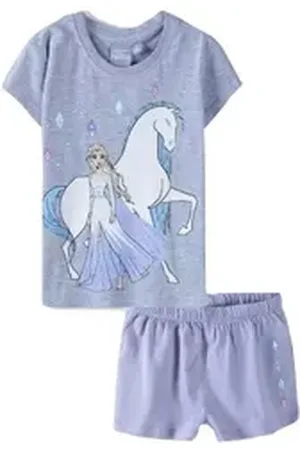 Disney Frozen Shorty kurzer Pyjama Die Eiskönigin - völlig unverfroren grau 116
