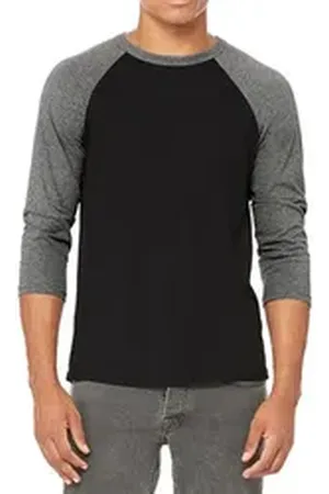 Bella + Canvas Bella + Canvas Langarmshirt Herren 3 / 4 Sleeve Baseball T-Shirt L