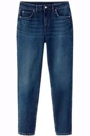 hessnatur Bequeme Jeans HANNA High Rise Mom aus reinem Bio-Denim (1-tlg) HANNA High Rise Mom aus reinem Bio-Denim blau 26/30