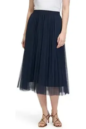 Betty & Co Betty&Co Midirock Midirock mit Plissee Plissee blau 44