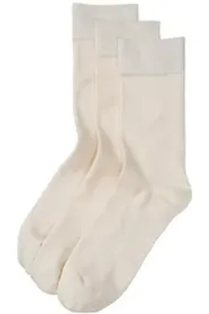 hessnatur Socken im 3er-Pack aus Bio-Baumwolle (3-Paar) weiß 43-45