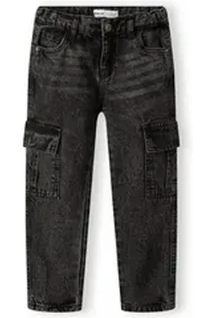 Minoti Cargojeans Cargohosen aus Jeans (2y-14y) schwarz 110-116cm