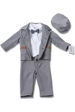 HOBEA Kinderanzug Taufanzug Paul 80 grau 80