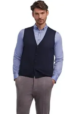 Falke Funktionsweste (1-tlg) aus reiner, extrafeiner Merinowolle blau M