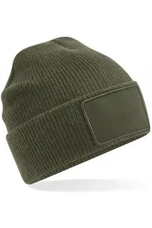 Beechfield ® Bommelmütze Removable Patch Thinsulate Beanie - Abnehmbarer Patch