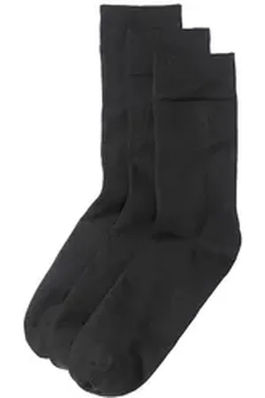 hessnatur Socken im 3er-Pack aus Bio-Baumwolle (3-Paar) schwarz 46-48
