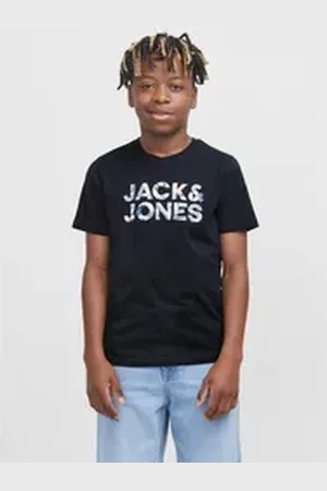 JACK & JONES Junior Rundhalsshirt JJEBRYAN CORP LOGO TEE SS O-NECK JNR blau 164