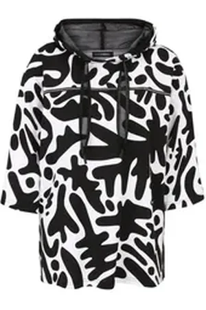 Doris Streich Sweatshirt (1-tlg) mit Kapuze schwarz 48
