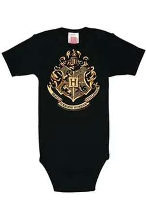LOGOSHIRT Body mit trendigem Hogwarts-Logo schwarz 86/92