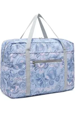 Kono Reisetasche Faltbar Damen Handgepäck Tasche Wasserdicht blau