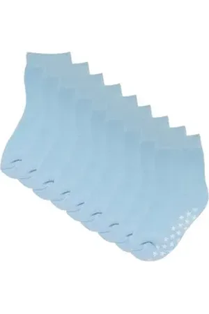 Yalion Langsocken Baby Kleinkind Socken Anti-Rutsch-Socken 9 paar blau EU15/16