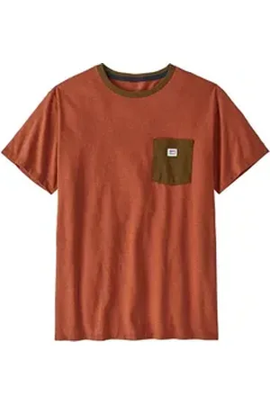 Patagonia Funktionsshirt Mens Shop Sticker Responsibili-Tee - Kurzarmshirt braun XL