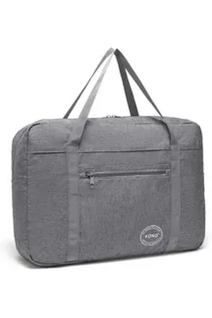 Kono Reisetasche Faltbar Damen Handgepäck Tasche Wasserdicht grau