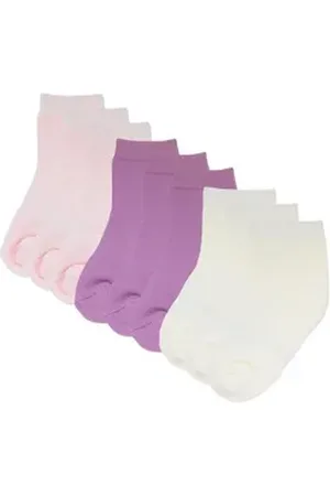Yalion Langsocken Baby Kleinkind Socken Anti-Rutsch-Socken 9 paar bunt|rosa|rot EU15/16