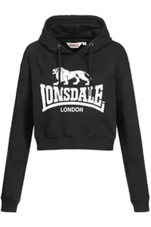 Lonsdale London Hoodie Damen Kapuzenpullover Cropped Roxeth schwarz L