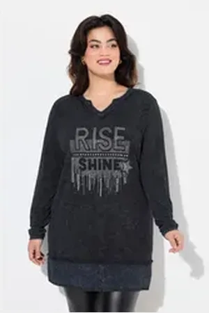 Angel of Style Angel of Style Longsleeve Langarmshirt Komfort Fit schwarz 54