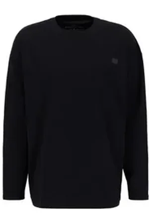 Alpha Industries Longsleeve Men - Longsleeves Alpha Essentials RL LS schwarz L
