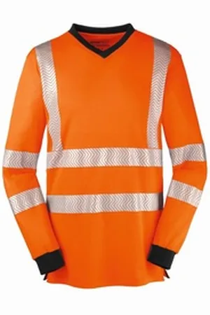 4Protect Warnschutz-Shirt Warnschutz-Langarm-Shirt Jacksonville orange XL