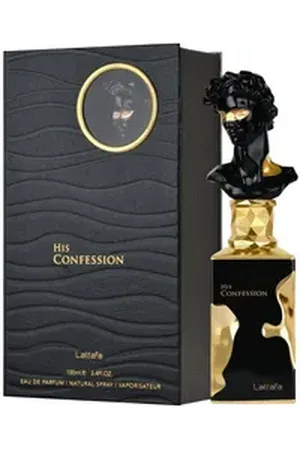 Lattafa Eau de Parfum His Confession Eau de Parfum, Herren Duft,100 ml, Orientalische Duftkunst, Edles Flakon-Design, Lang anhaltend