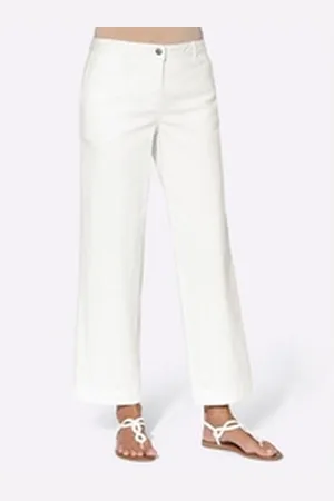 WITT WEIDEN Bequeme Jeans Culotte weiß 42