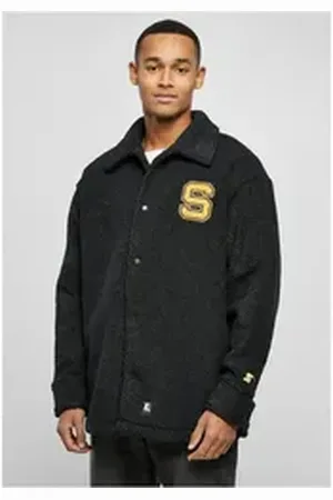 STARTER BLACK LABEL Kurzjacke Starter Sherpa Shirt Jacket schwarz M