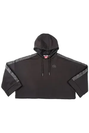 Kappa Hoodie Damen Kapuzenpullover Authentic Allas schwarz L