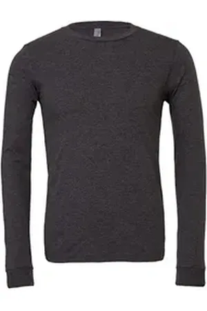 Bella + Canvas Langarmshirt Herren Jersey Long Sleeve Tee,ringgesponnene Baumwolle L
