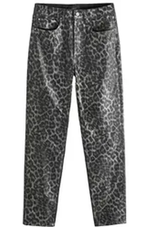 Next Straight-Jeans Steife gemusterte Jeans gerades Bein (1-tlg) schwarz 28