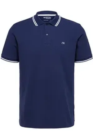 SELECTED HOMME Poloshirt SLHDANTE SPORT (1-tlg) aus Baumwolle blau S