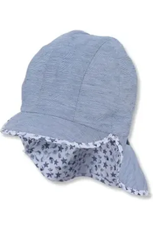 Sterntaler ® Erstlingsmütze Schirmmütze Nackenschutz Sealife 49